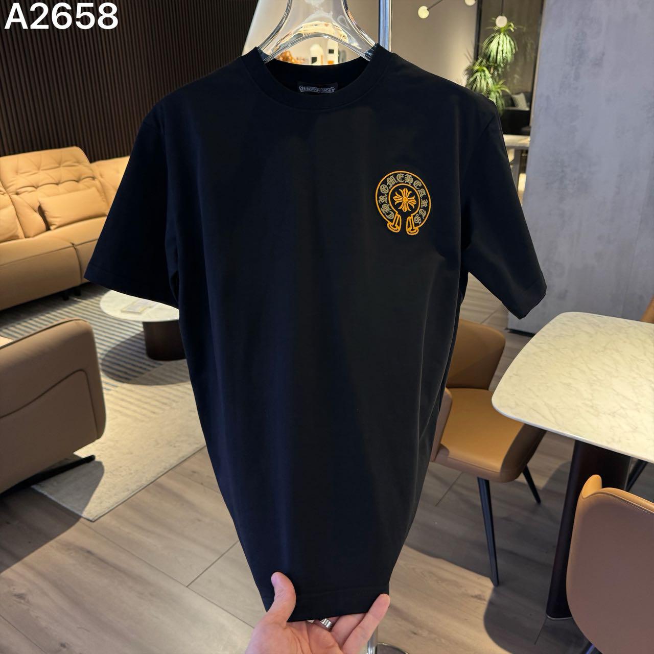 CHROME HEART IMPORTED LUXURY HIGH QUALITY BLACK TSHIRT