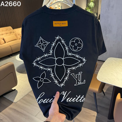 LOUIS VUITTON IMPORTED LUXURY HIGH QUALITY BLACK TSHIRT