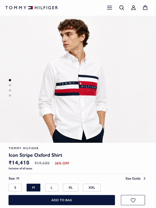 TOMMY HILFIGER WHITE SHIRT