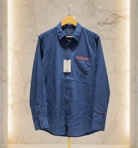 TOMMY HILFIGER NAVY BLUE SHIRT