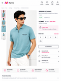 ARMANI EXCHANGE AX LIGHT BLUE T-SHIRT