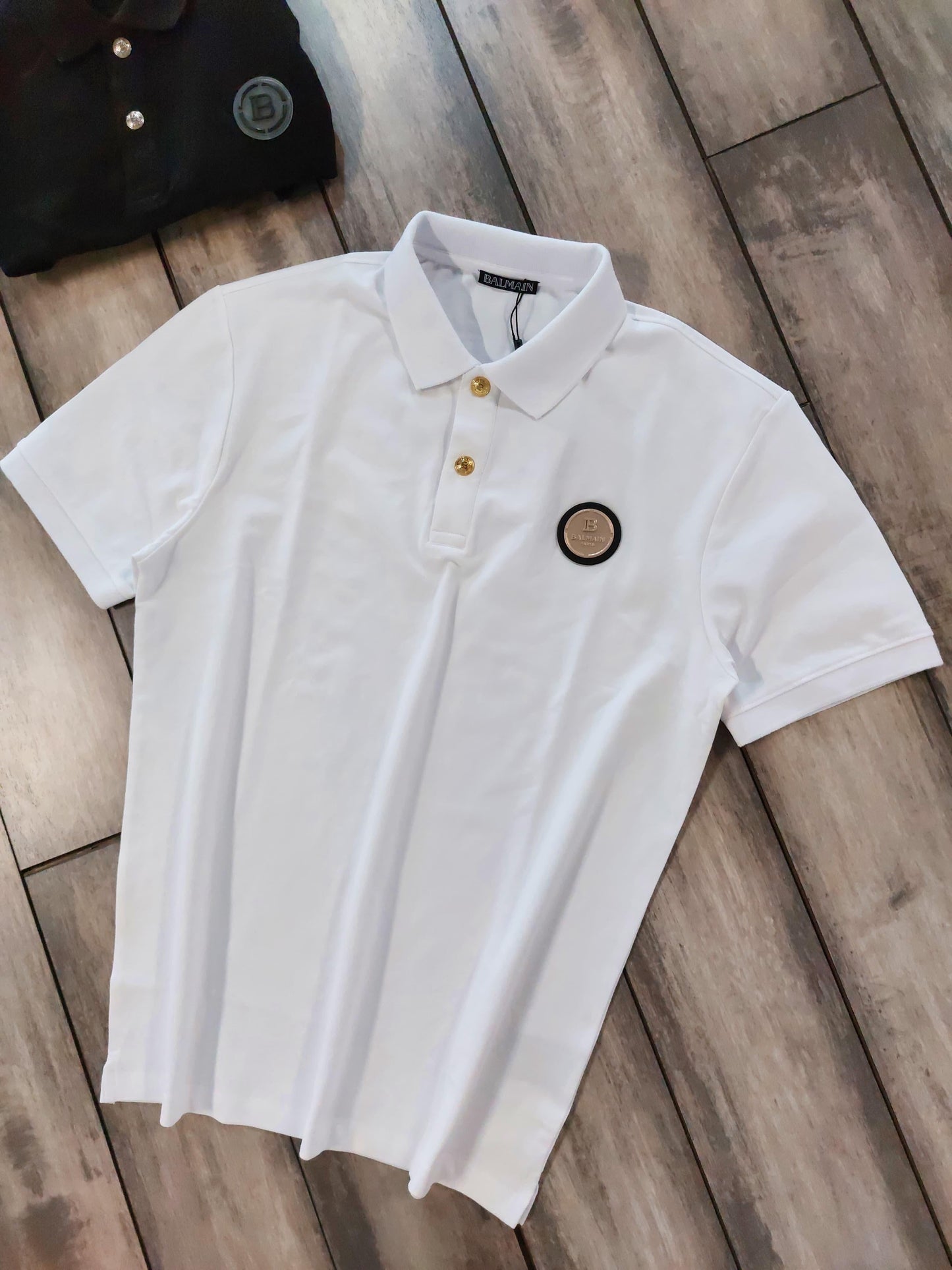 BALMAIN PARIS WHITE COLOUR TSHIRT