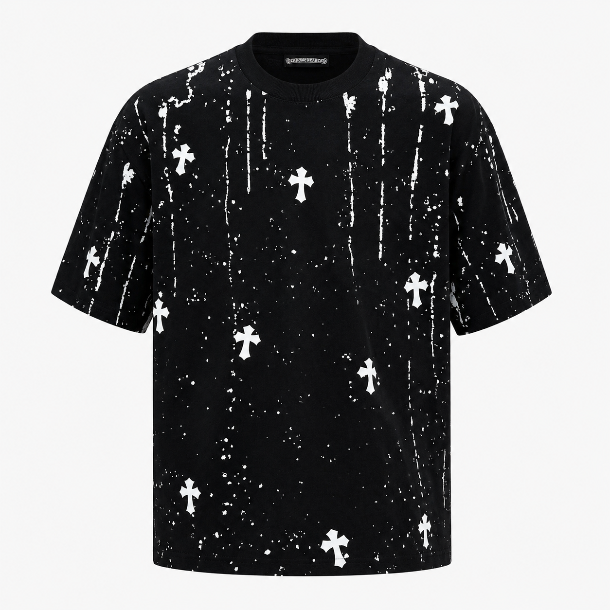 CHROME HEART IMPORTED LUXURY HIGH QUALITY BLACK TSHIRT