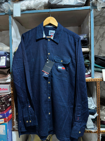 TOMMY HILFIGER DARK NAVY BLUE COLOUR SHIRT