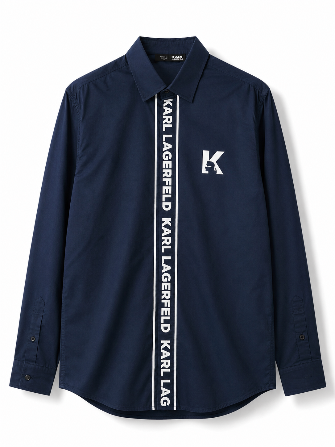 KARL LAGERFELD STEEL BLUE SHIRT