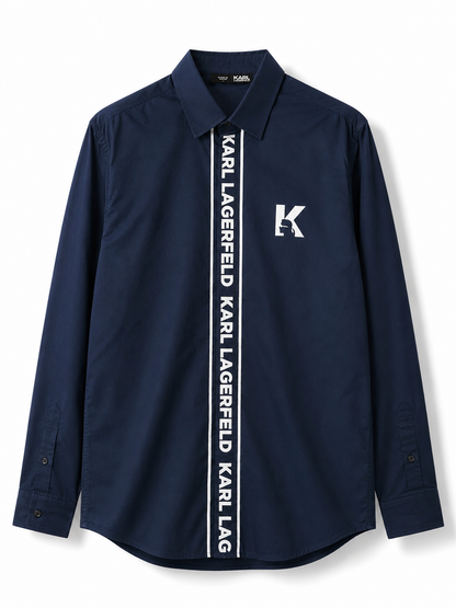 KARL LAGERFELD STEEL BLUE SHIRT