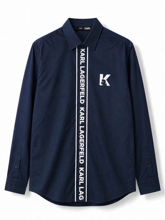 KARL LAGERFELD STEEL BLUE SHIRT
