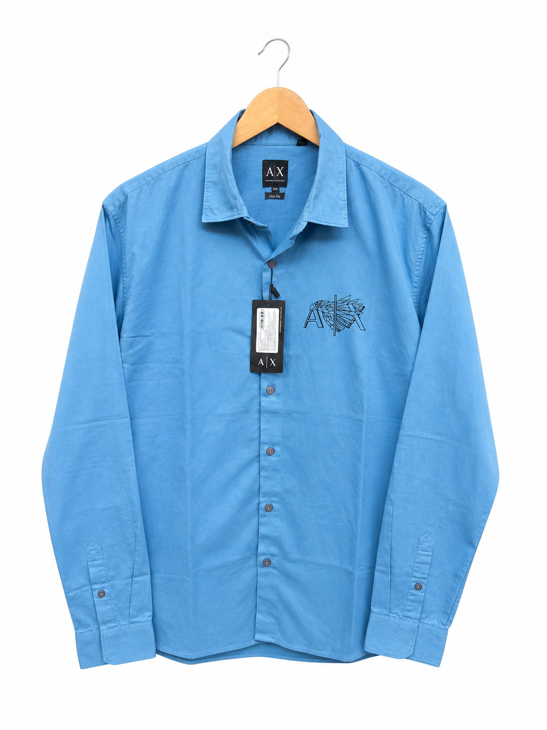 ARMANI EXCHANGE AX BLUE SHIRT