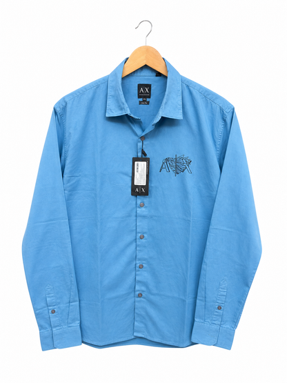 ARMANI EXCHANGE AX BLUE SHIRT