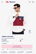 TOMMY HILFIGER WHITE COLOUR SHIRT