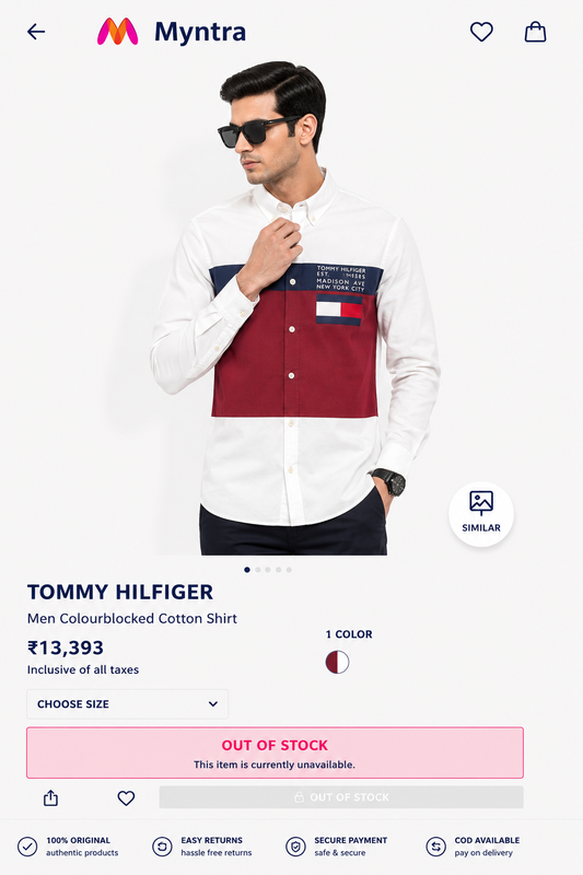 TOMMY HILFIGER WHITE SHIRT