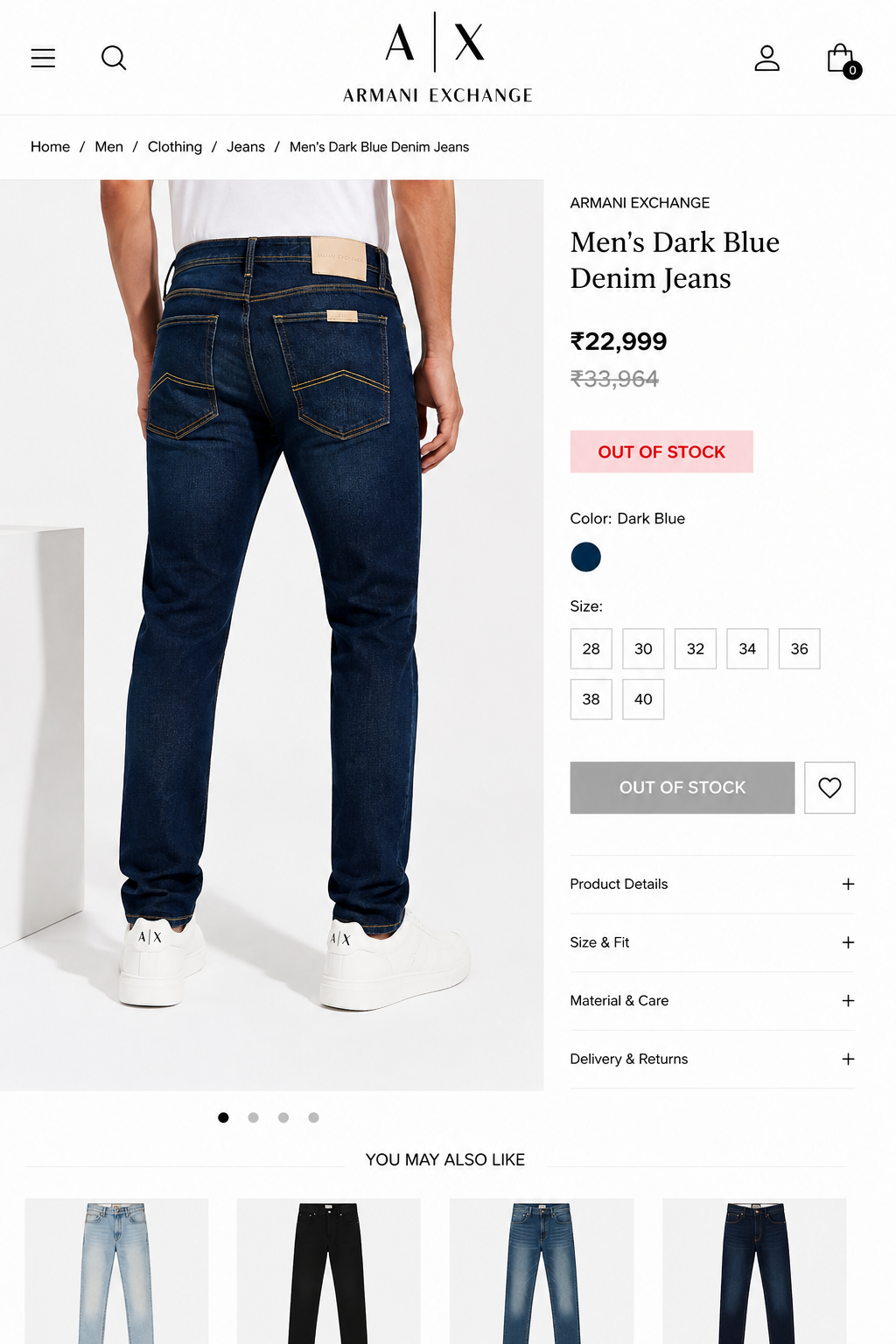 ARMANI EXCHANGE AX JEANS