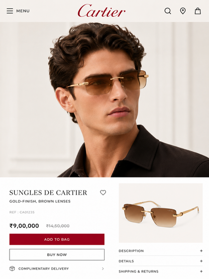 CARTIER PREMIUM SUNGLASSES