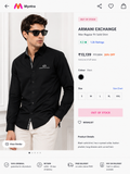 ARMANI EXCHANGE AX BLACK SHIRT
