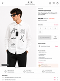 ARMANI EXCHANGE AX WHITE SHIRT
