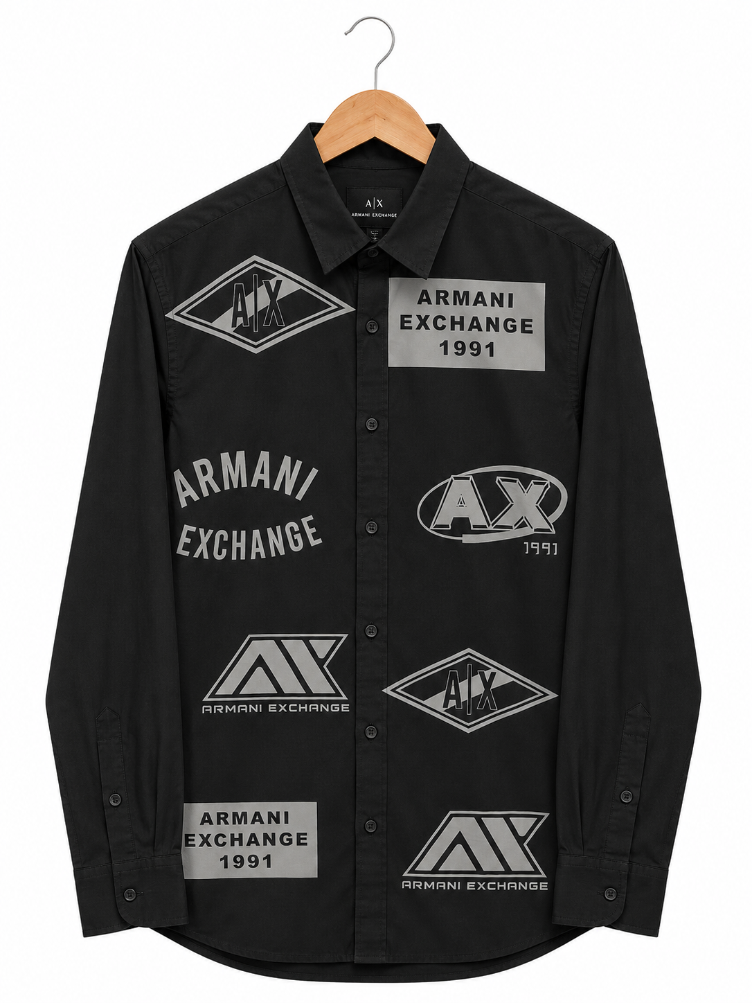 ARMANI EXCHANGE AX MIDNIGHT BLUE SHIRT