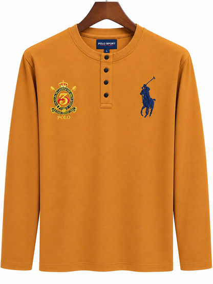 RL POLO BROWN FULL SLEEVE TSHIRT