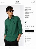 ARMANI EXCHANGE AX GREEN SHIRT
