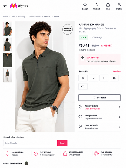 ARMANI EXCHANGE AX T-SHIRT