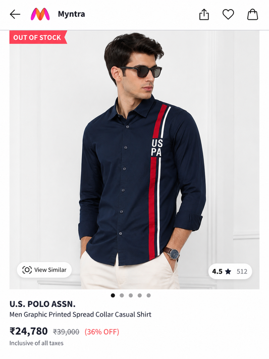 U.S. POLO ASSN. NAVY BLUE SHIRT