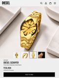 DIESEL PREMIUM GOLDEN WATCH