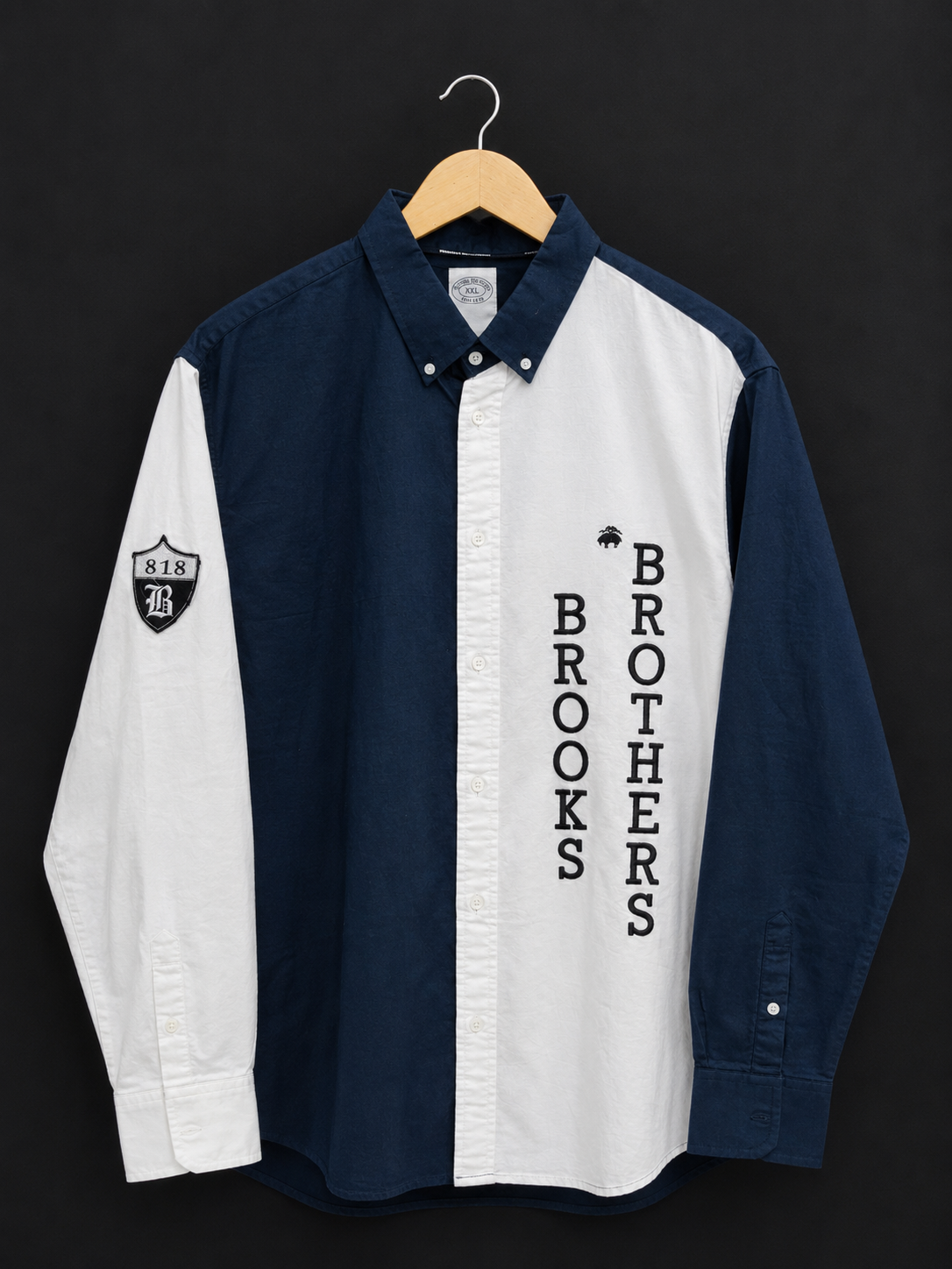 BROOKS BROTHERS WHITE AND BLUE SHIRT
