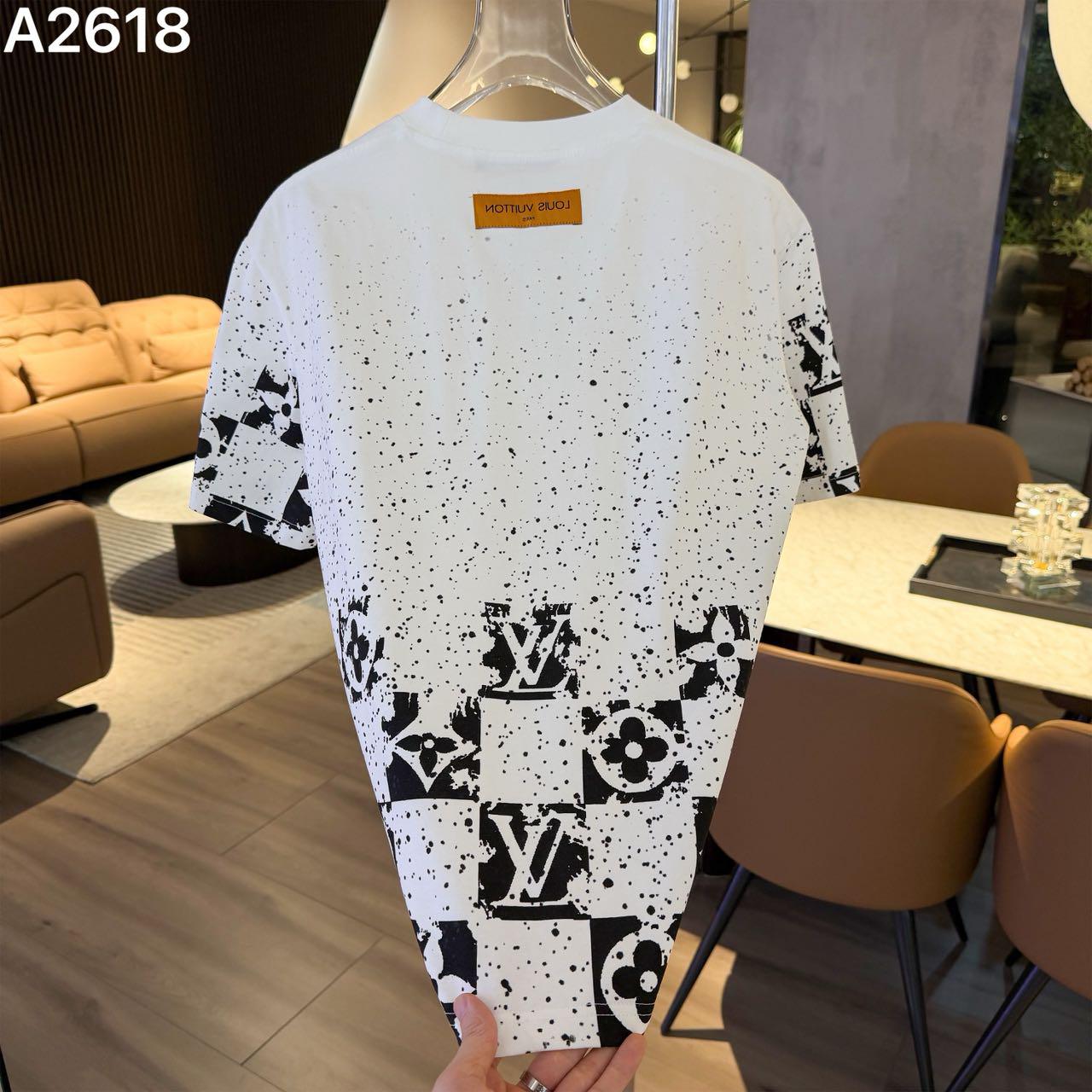 LOUIS VUITTON IMPORTED LUXURY HIGH QUALITY WHITE TSHIRT