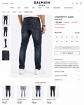 BALMAIN JEANS BLUE WASH