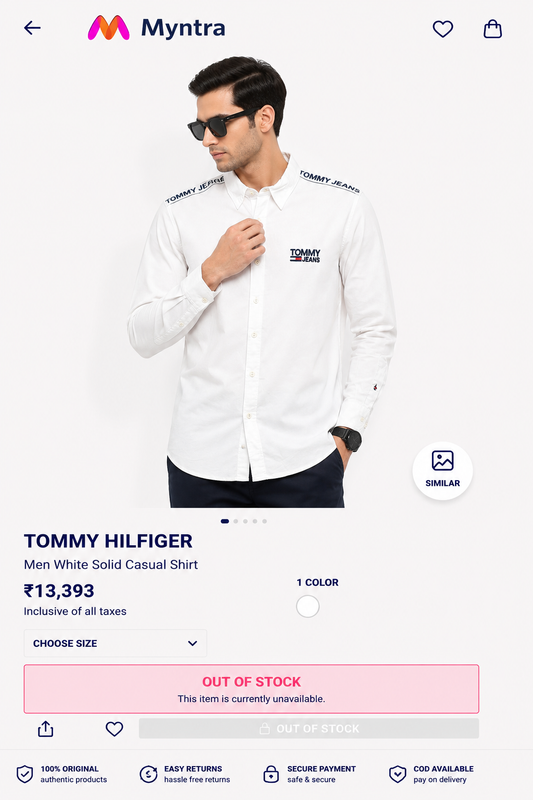 TOMMY HILFIGER WHITE SHIRT