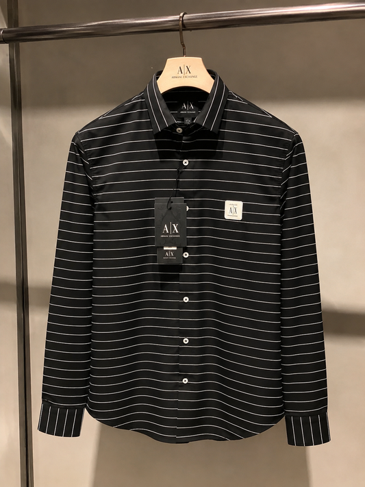 ARMANI EXCHANGE AX BLACK SHIRT