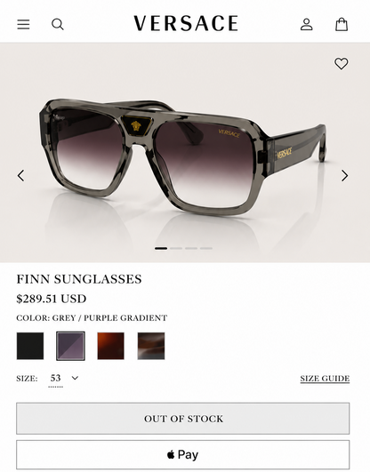VERSACE PREMIUM SUNGLASSES