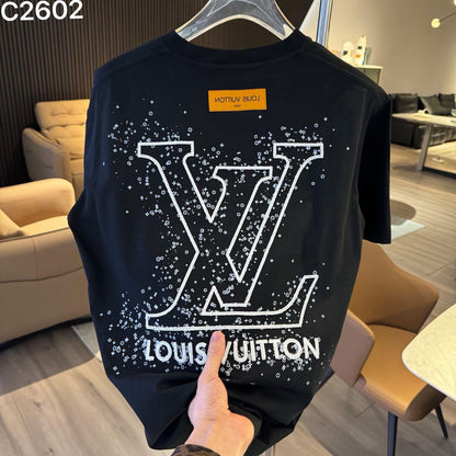 LOUIS VUITTON IMPORTED LUXURY HIGH QUALITY BLACK TSHIRT