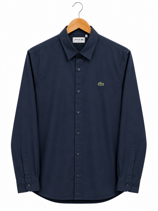 LACOSTE NAVY BLUE SHIRT
