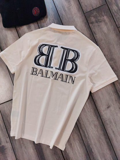BALMAIN PARIS WHITE T-SHIRT
