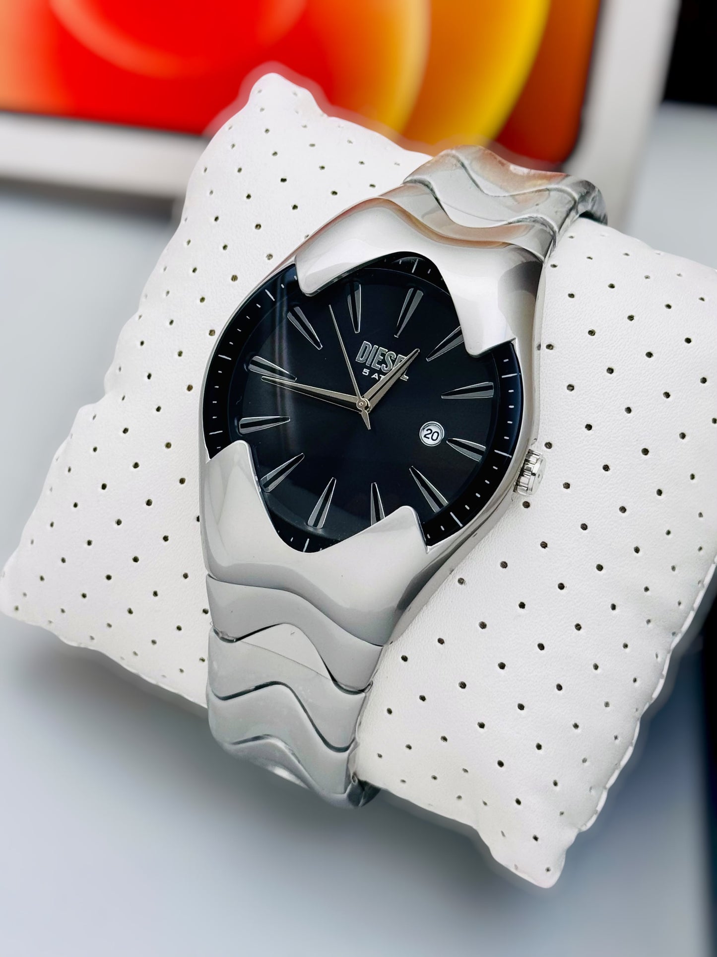 DIESEL PREMIUM SILVER WATCH