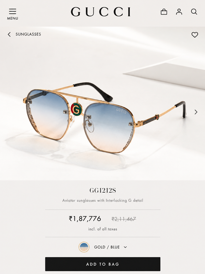 GUCCI PREMIUM SUNGLASSES