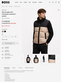 BOSS MEN'S PREMIUM PUFFER HALF JACKET
