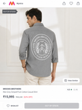 BROOKS BROTHERS GREY STRIPED SHIRT