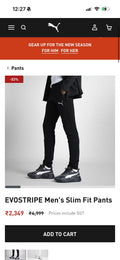 PUMAA TRACK PANT LOWER BLACK