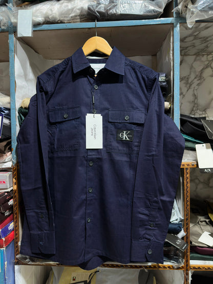 CALVIN KLEIN JEANS DARK NAVY BLUE COLOUR SHIRT