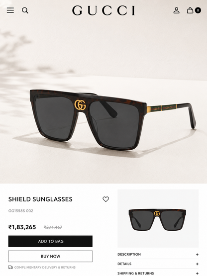 GUCCI PREMIUM SUNGLASSES