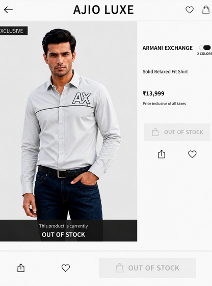 ARMANI EXCHANGE AX SHIRT