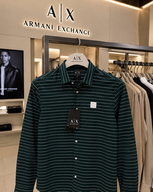 ARMANI EXCHANGE AX GREEN SHIRT