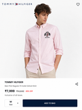 TOMMY HILFIGER PINK SHIRT