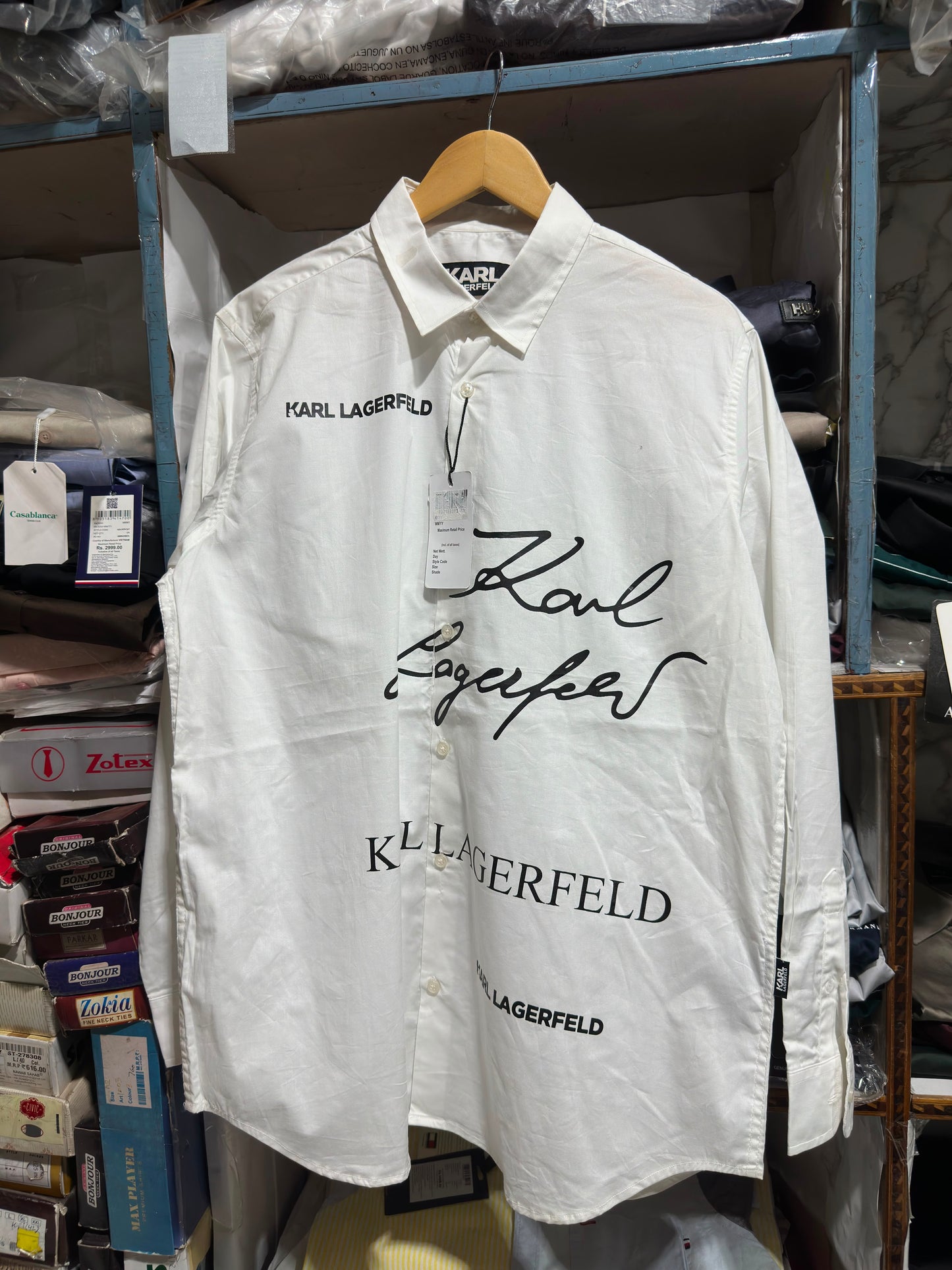 KARL LAGERFELD WHITE COLOUR SHIRT