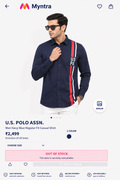 U.S. POLO ASSN. NAVY BLUE COLOUR SHIRT
