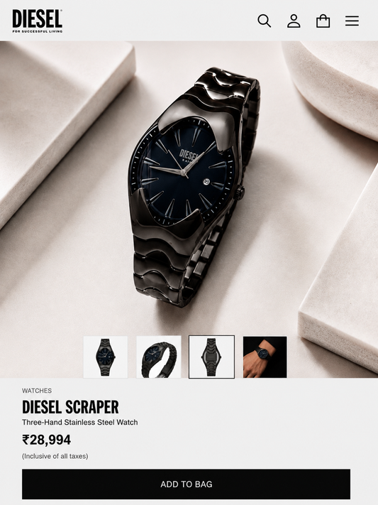 DIESEL PREMIUM BLACK WATCH