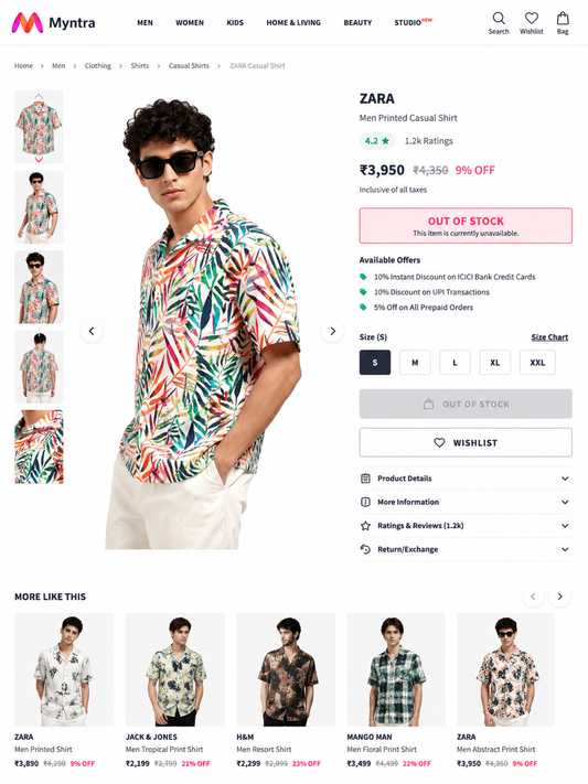 ZARA HALF SHIRT