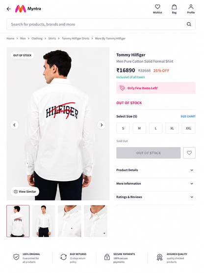 TOMMY HILFIGER WHITE SHIRT