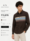 ARMANI EXCHANGE AX BROWN SHIRT